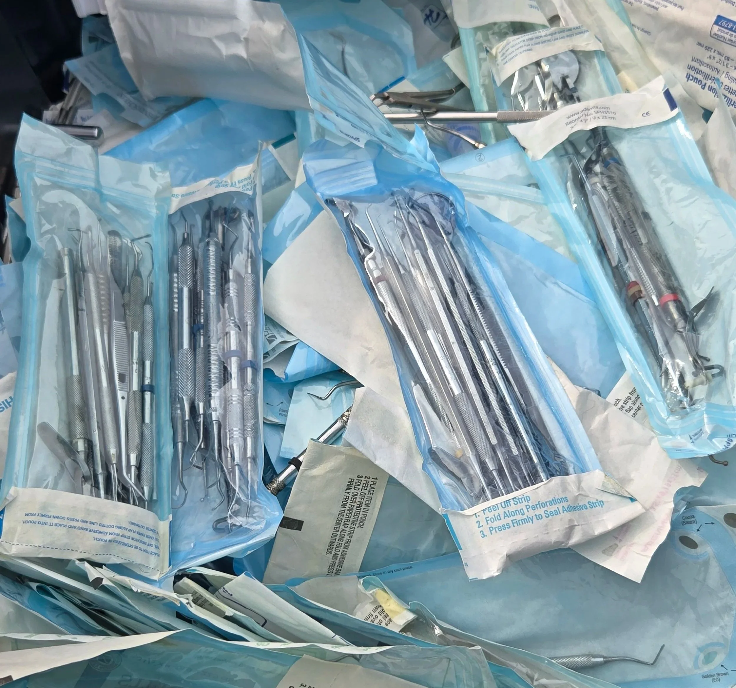 Dental instruments purchased in bulk